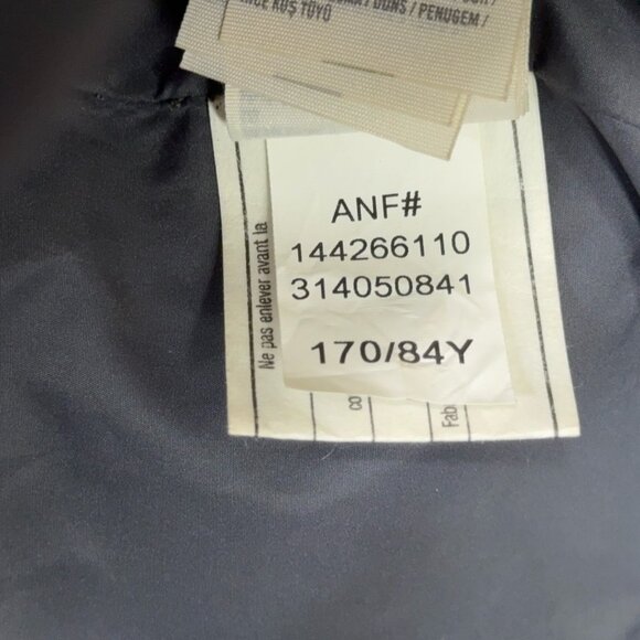 Abercrombie Down Jacket Womens Small S Gray Parka Puffer Fur Trim Winter Coat - Picture 11 of 14